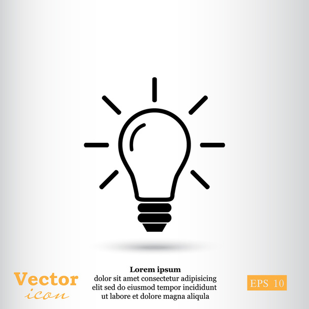 Lamppictogram - Vector, afbeelding