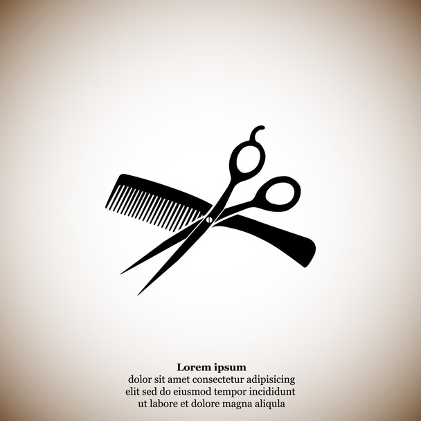 salon de coiffure icône
 - Vecteur, image