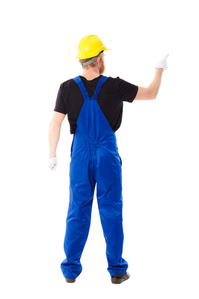 Hombre constructor en el uniforme, aislado
 - Foto, imagen