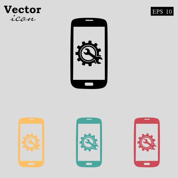 Smartphone služby ikony nastavit - Vektor, obrázek