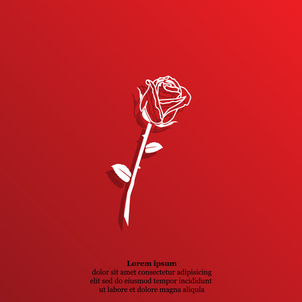 icône fleur rose - Vecteur, image