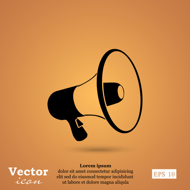 mano icono de megáfono
 - Vector, imagen