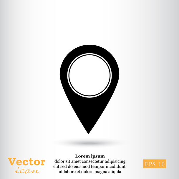 Ikona wskaźnika Pin mapę - Wektor, obraz