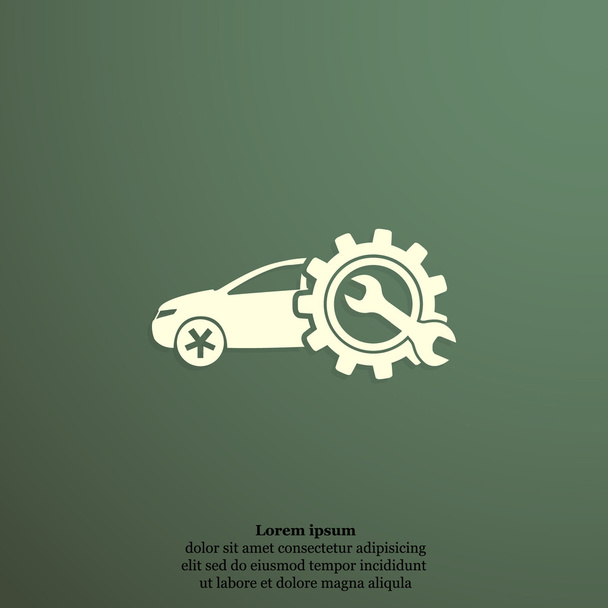Auto-Service-Ikone - Vektor, Bild
