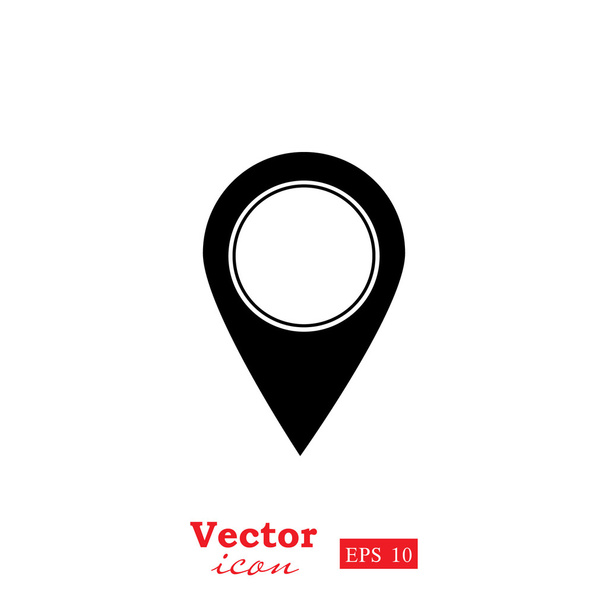 Ikona wskaźnika Pin mapę - Wektor, obraz