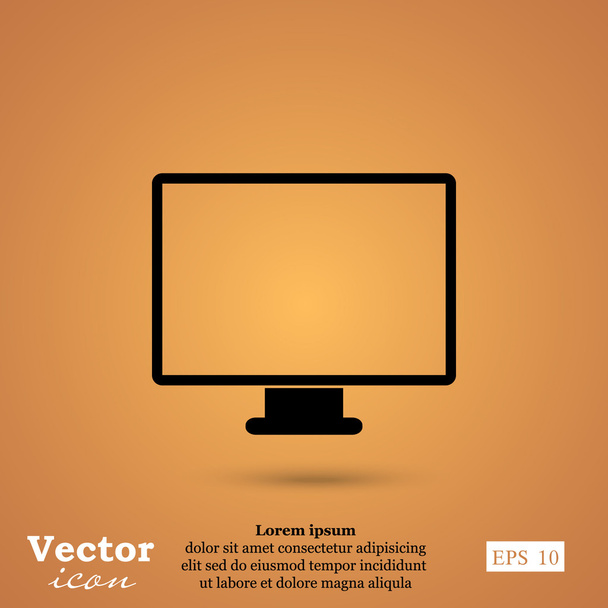 icono del monitor del ordenador - Vector, Imagen