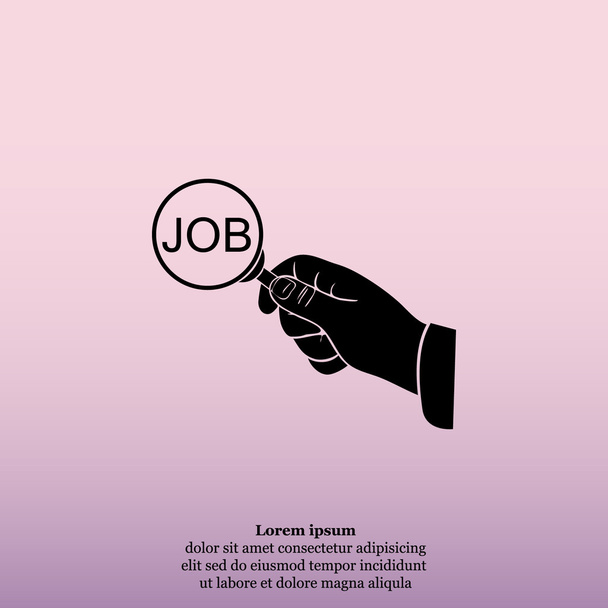 Ícone de busca de emprego - Vetor, Imagem
