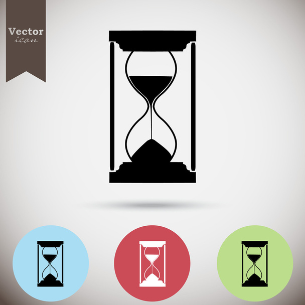 zand glas, zandloper icons set - Vector, afbeelding
