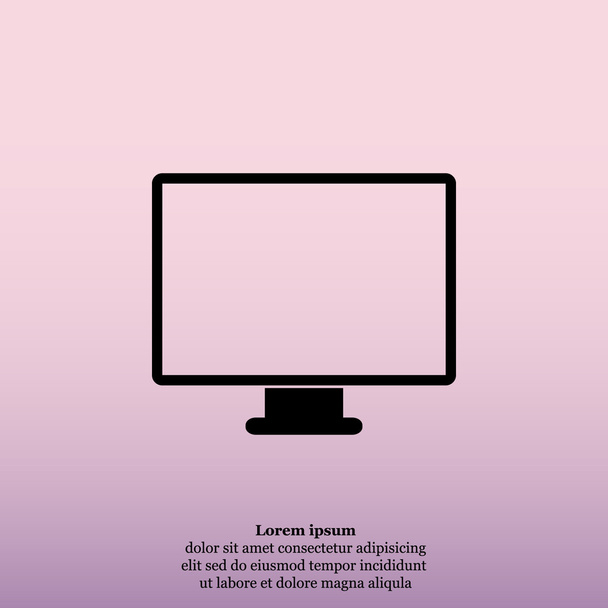 ikona monitoru počítače - Vektor, obrázek