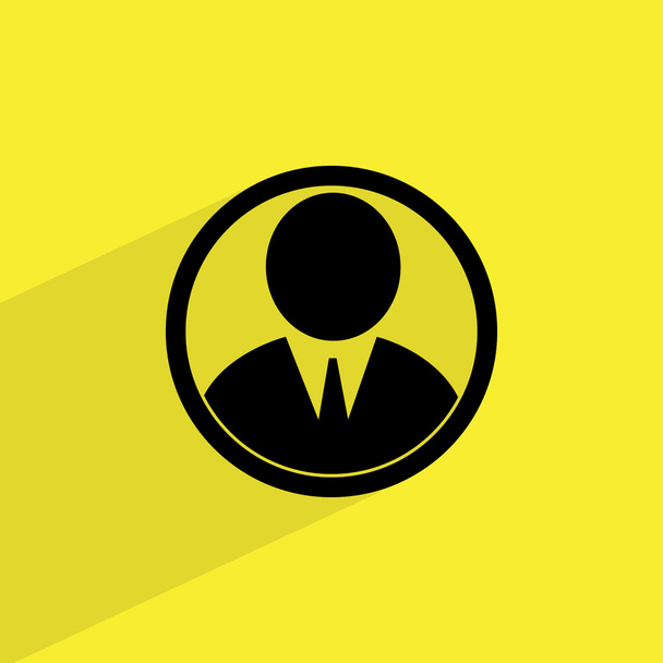 Biznesmen avatar ikona - Wektor, obraz