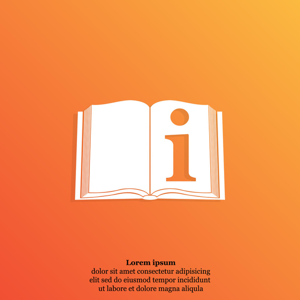 catalogue, icône de livre d'information
 - Vecteur, image