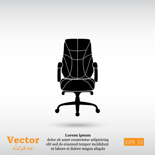 křeslo ikonu Office - Vektor, obrázek