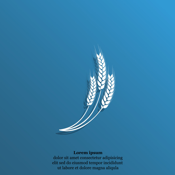 Weizenähren-Symbol - Vektor, Bild