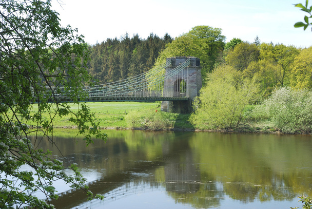 Union Chain Bridge at Horncliffe on river Tweed - Photo, Image