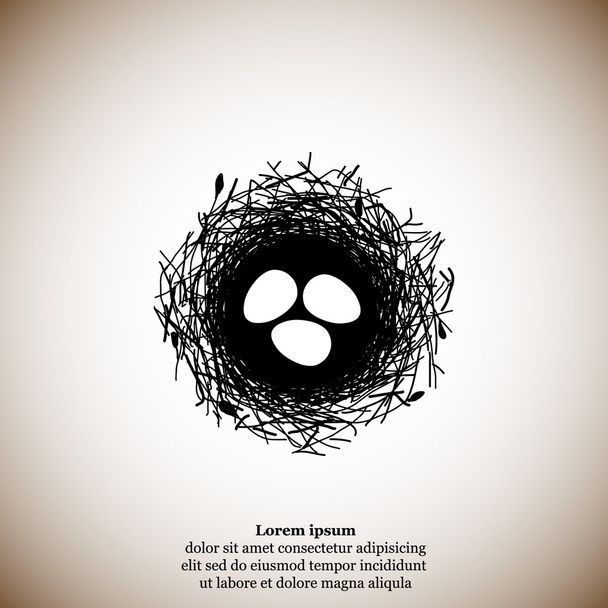 Eier im Nest - Vektor, Bild