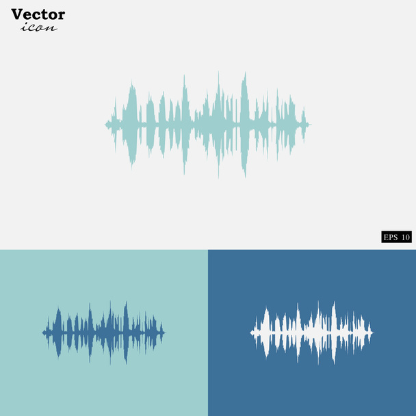 Icono de onda sonora
 - Vector, Imagen