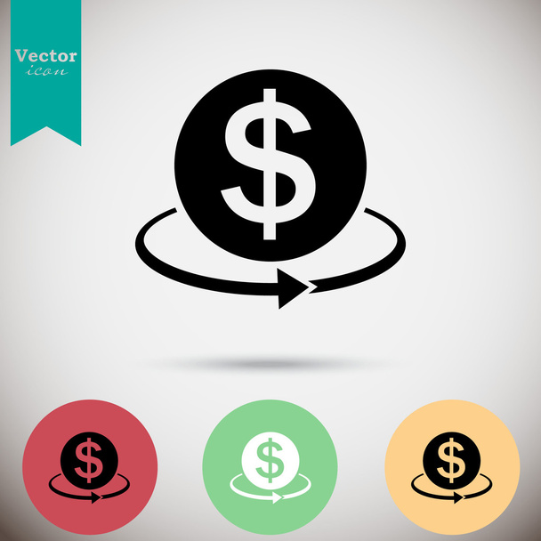 convertir iconos de dinero conjunto
 - Vector, Imagen