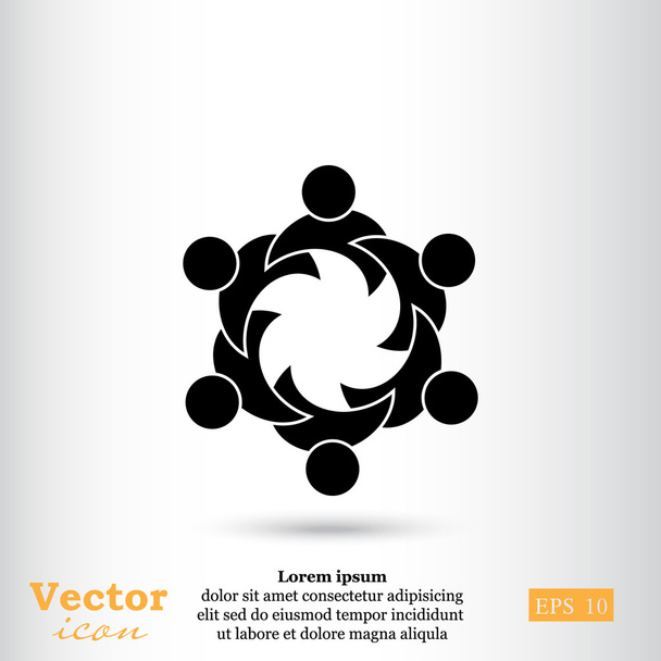 иконка группы людей
 - Вектор,изображение