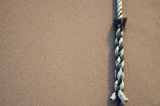 zand en touw - Foto, afbeelding