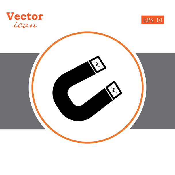 ikona napájení metal magnet - Vektor, obrázek