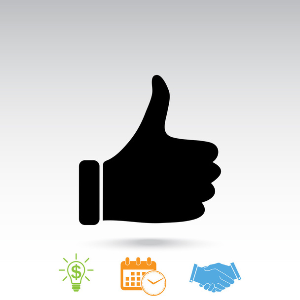 like, thumb up icon - Vector, Image