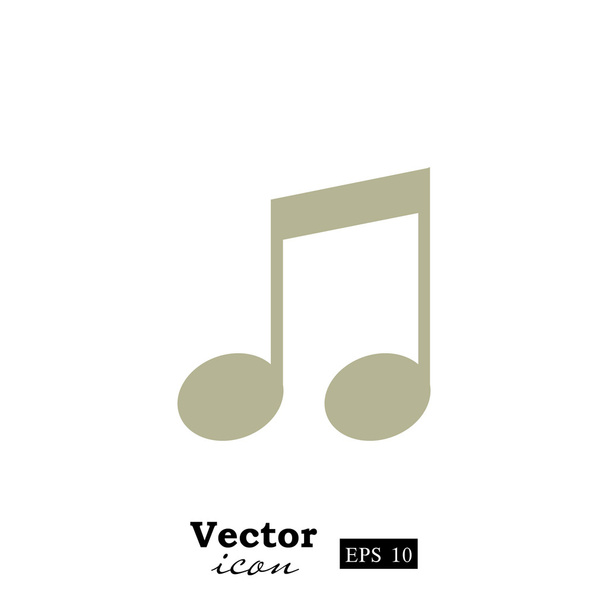 música notas icono
 - Vector, Imagen