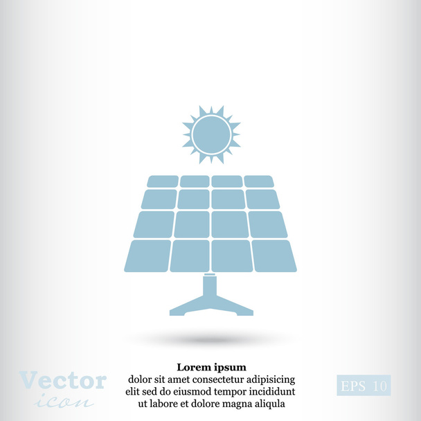 icono del panel solar - Vector, Imagen