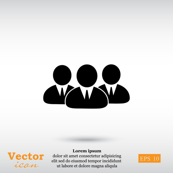 Ikone des Business-Teams - Vektor, Bild