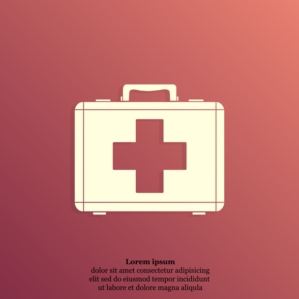 first aid kit icon - Vector, Image