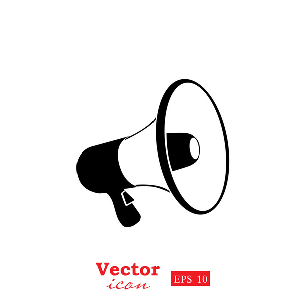 megafoon handpictogram - Vector, afbeelding