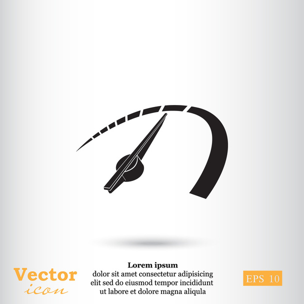 car speedometer icon - Vector, Image