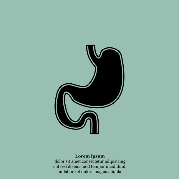 human stomach organ icon - Vector, Image