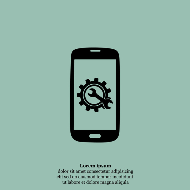 Ikona služby smartphone - Vektor, obrázek