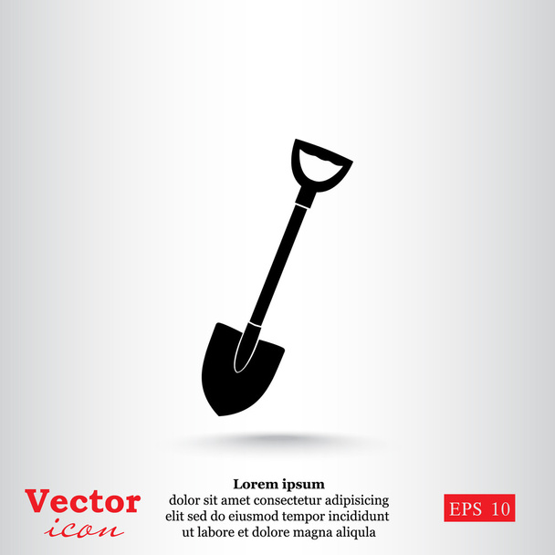 ásó eszköz ikon - Vektor, kép