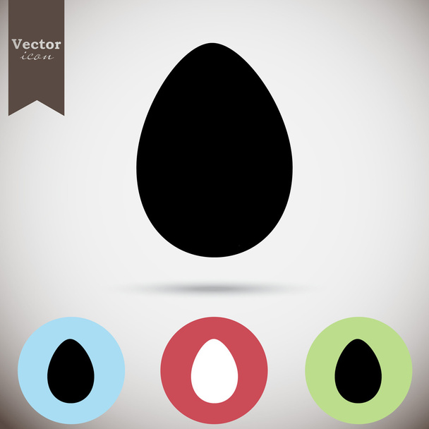 Ícone de ovo de galinha
 - Vetor, Imagem