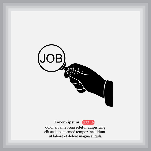 Εικονίδιο αναζήτησης εργασίας - Διάνυσμα, εικόνα