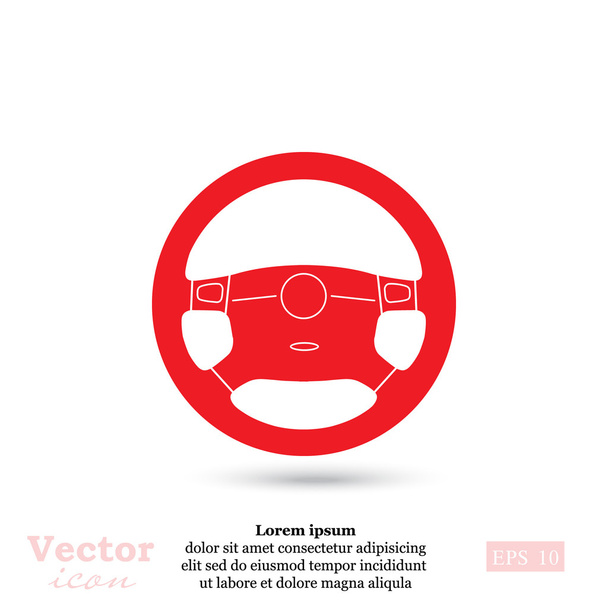 Icono del volante - Vector, Imagen