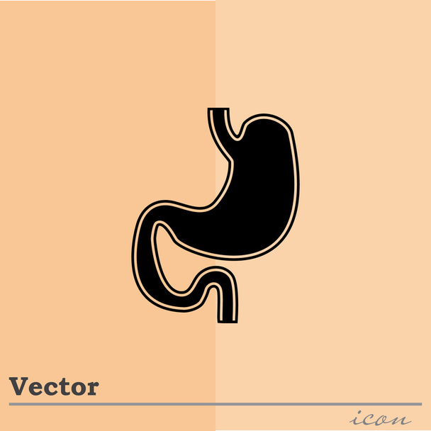 icono del órgano del estómago humano - Vector, Imagen