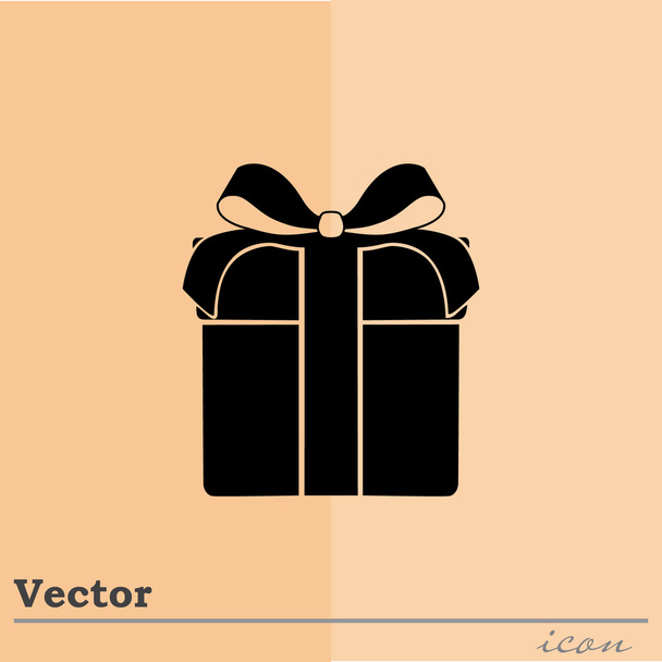 icono de caja de regalo - Vector, Imagen
