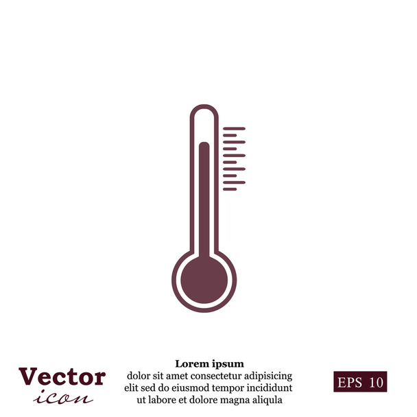 Температура, значок термометра
 - Вектор,изображение