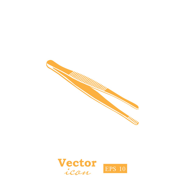 ikona nástroje kovové kleště - Vektor, obrázek