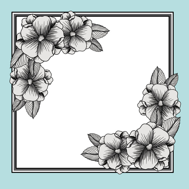design de desenho de flores
 - Vetor, Imagem