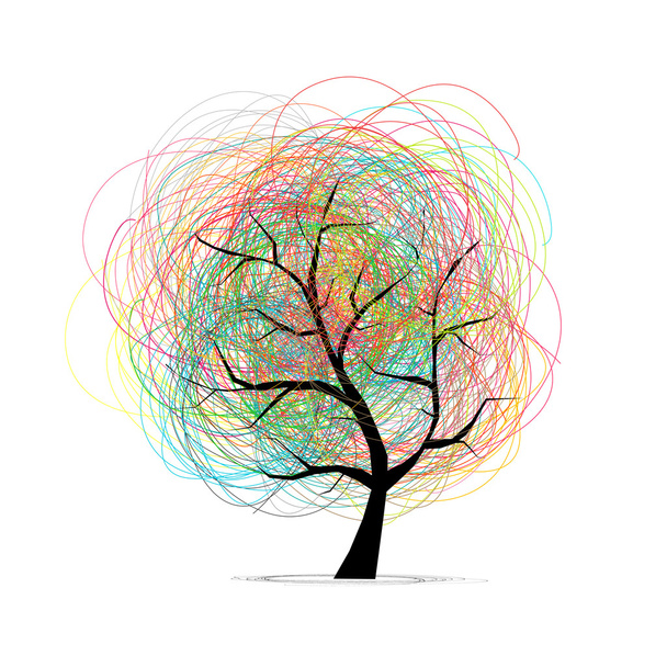 Abstract tree for your design - Wektor, obraz