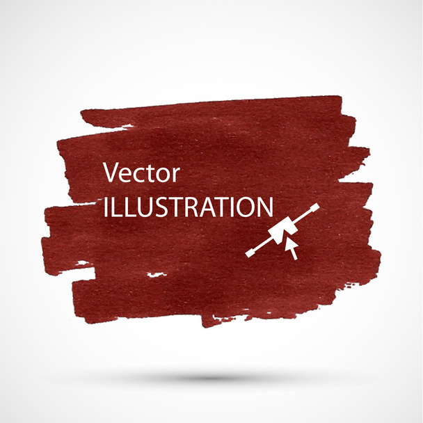 Colorful dark brown marker stain. - Vector, Image