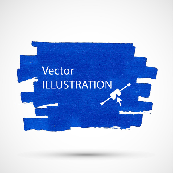 Colorful blue marker stain. - Vector, Image
