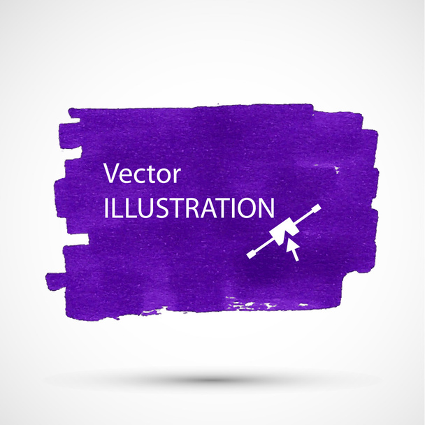 Colorful purple marker stain. - Vector, Imagen