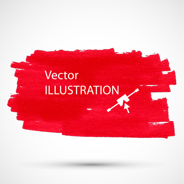 Colorful red marker stain. - Vector, Image