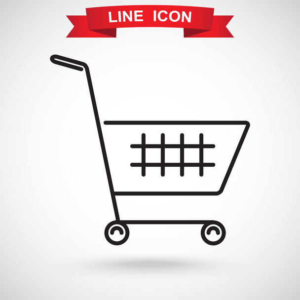 shopping cart icon - Vector, Image