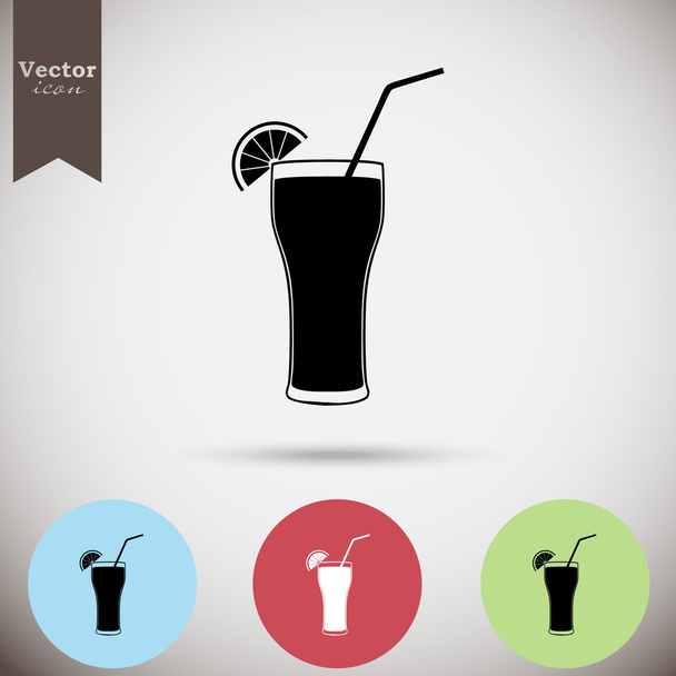 Ícone de bebida de cocktail
 - Vetor, Imagem