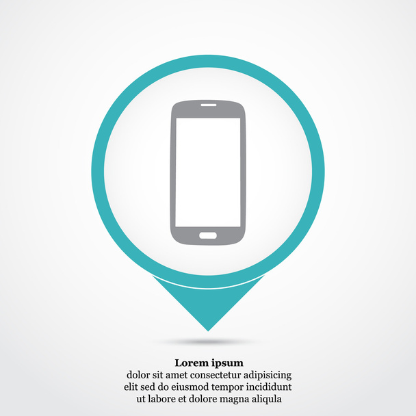 ikona nowoczesny smartfon - Wektor, obraz